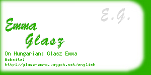 emma glasz business card